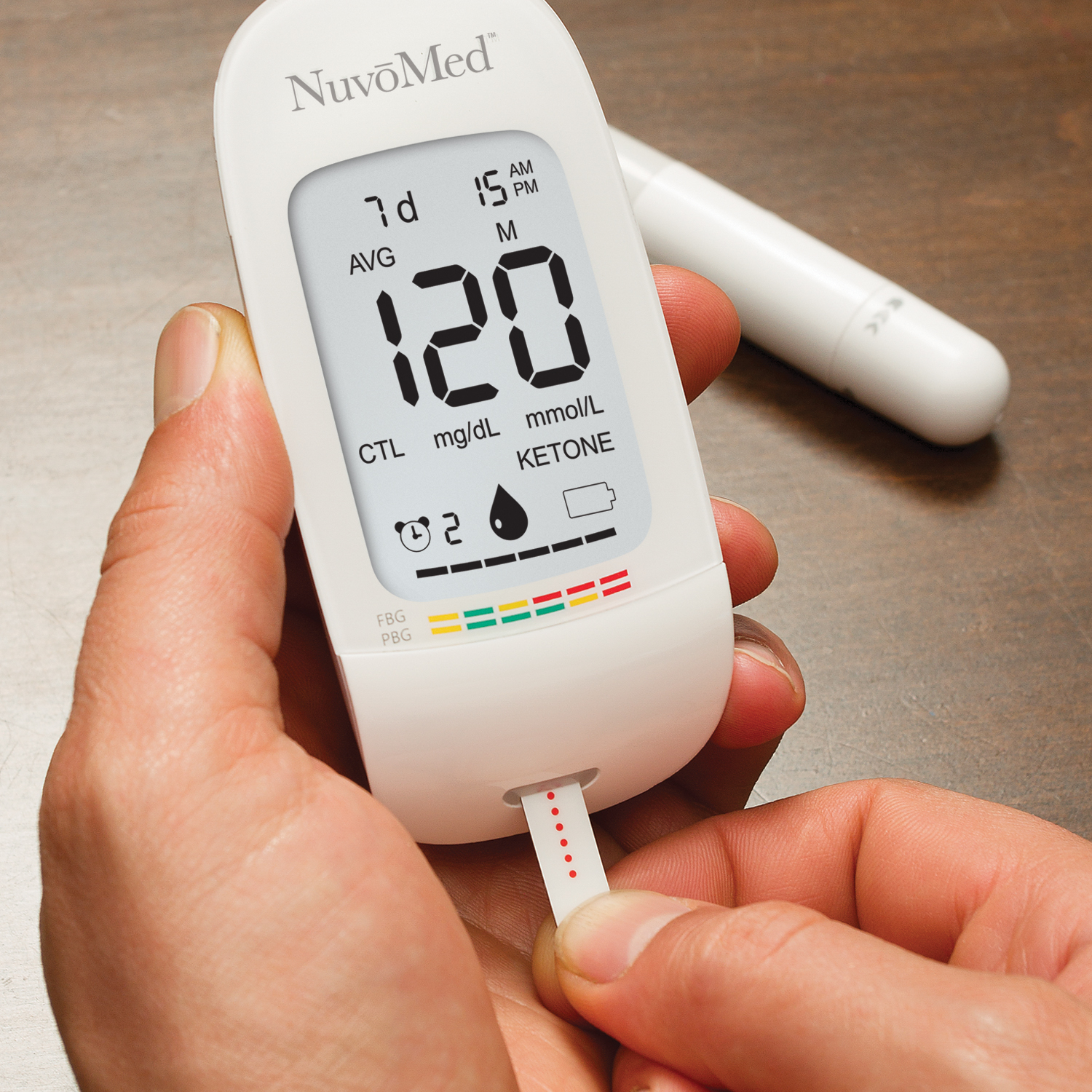 Electronic Blood Glucose Monitor with ten strips NuvoMed
